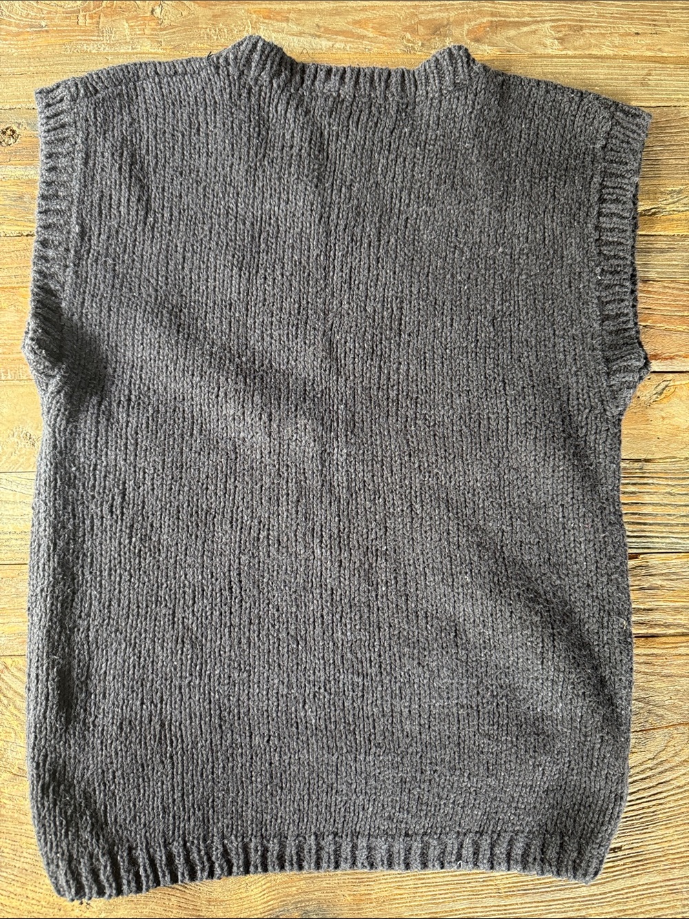 Jeanne Pierre 80’s geometric knit cotton sleeveless sweater vest - Picture 4 of 6